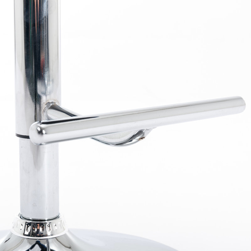 Tabourets de bar pivotants en velours à hauteur de siège réglable, tabourets de bar à base chromée avec dossier capitonné confortable pour bistro et îlot de cuisine, ensemble de 2