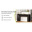 Console extra longue 63 po - Canapé de ferme moderne derrière le canapé, table d'entrée en bois noir pour le couloir et le salon, assemblage facile