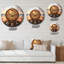 Horloge murale majestueuse mandala sur la plage-93382109