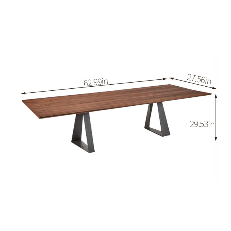 Table de salle à manger Fontelle, L 27,56 po x L 62,99 po