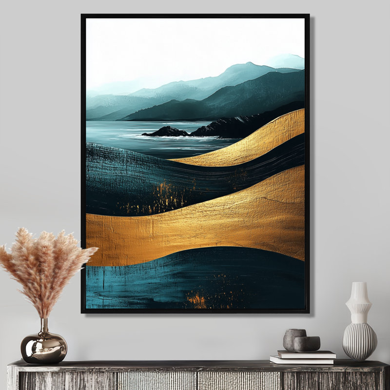 «Shandon Minimal Forest and Peaks Solitude Horizon VI», impressions encadrées, H 40 po x l 30 po, Noir