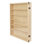 6-Tier Solid Wood Wall Display Acrylic Door for Minifigures Action Figures Collection