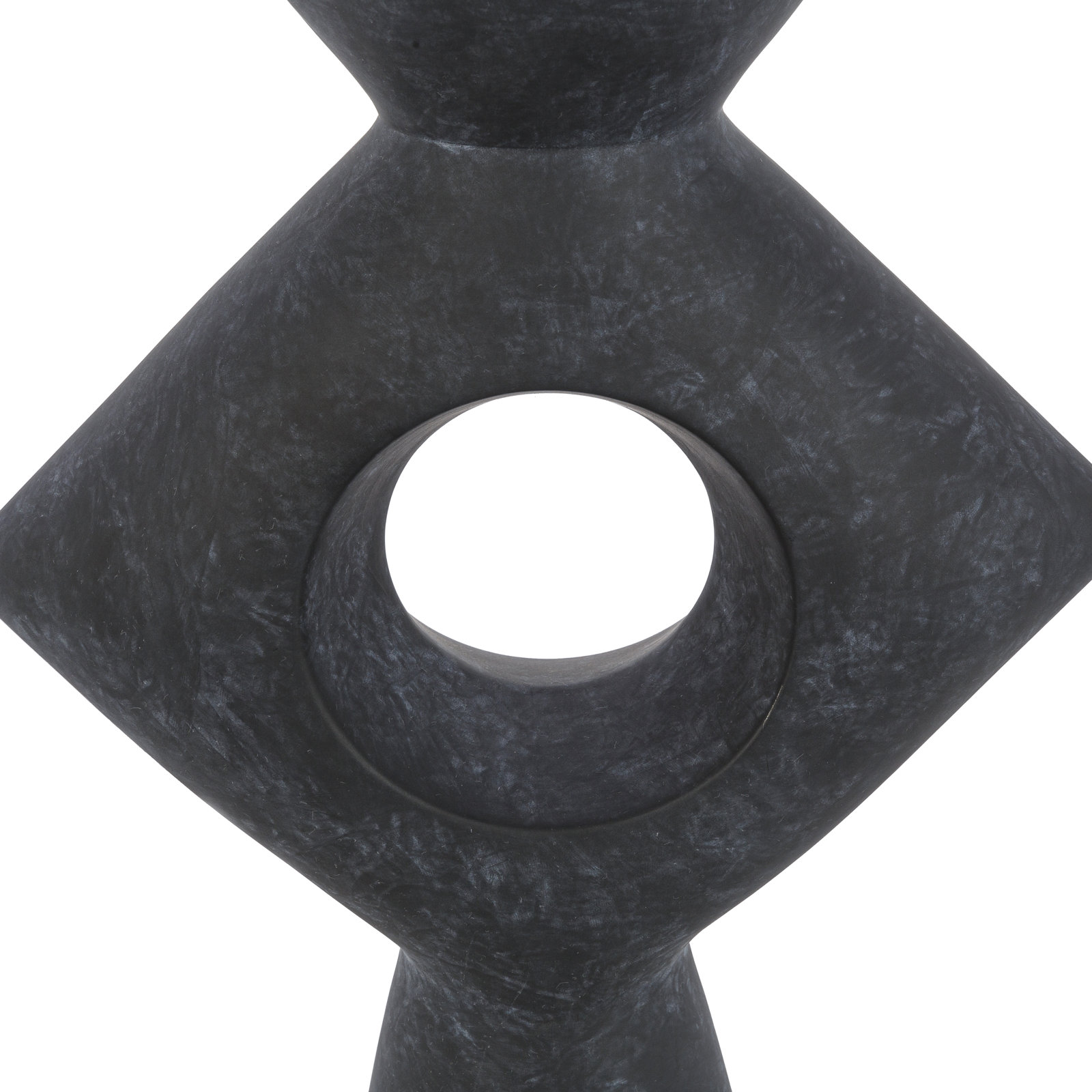 Fitzpatrick Ceramic Table Vase, Dark Gray
