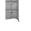 Commode 5 tiroirs avec placages assortis