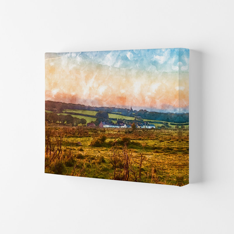 Looking Over Dartmoor Landscape - Print, Wrapped Canvas, 59.4cm H x 84cm W x 4cm D