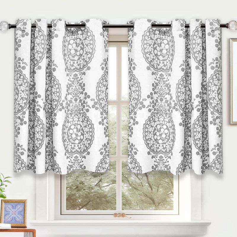 Jayton Room Darkening Curtain Pair, Gray, 52" W x 96" L
