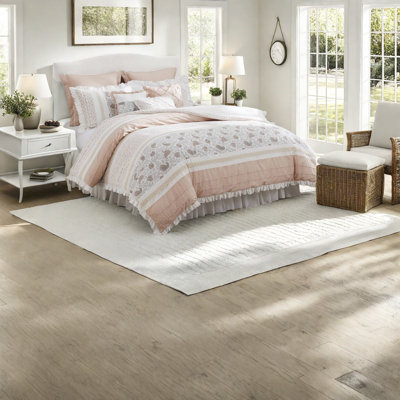 Elegant 9-piece Bedding Sets, Cotton Percale, Farmhouse Blush Cal King