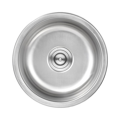 16-1/2" Round Undermount  Stainless Steel Single Bowl Kitchen Bar Sink