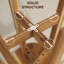 Wooden Bar Stool, Acacia Wood Stool-2031296831
