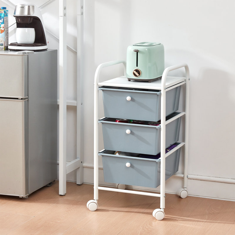 Suprima 3 Drawer Storage Drawer, Gray