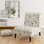 Fauteuil de chambre Country Farmhouse - Fauteuil de chambre jaune Sunbeam Blooms