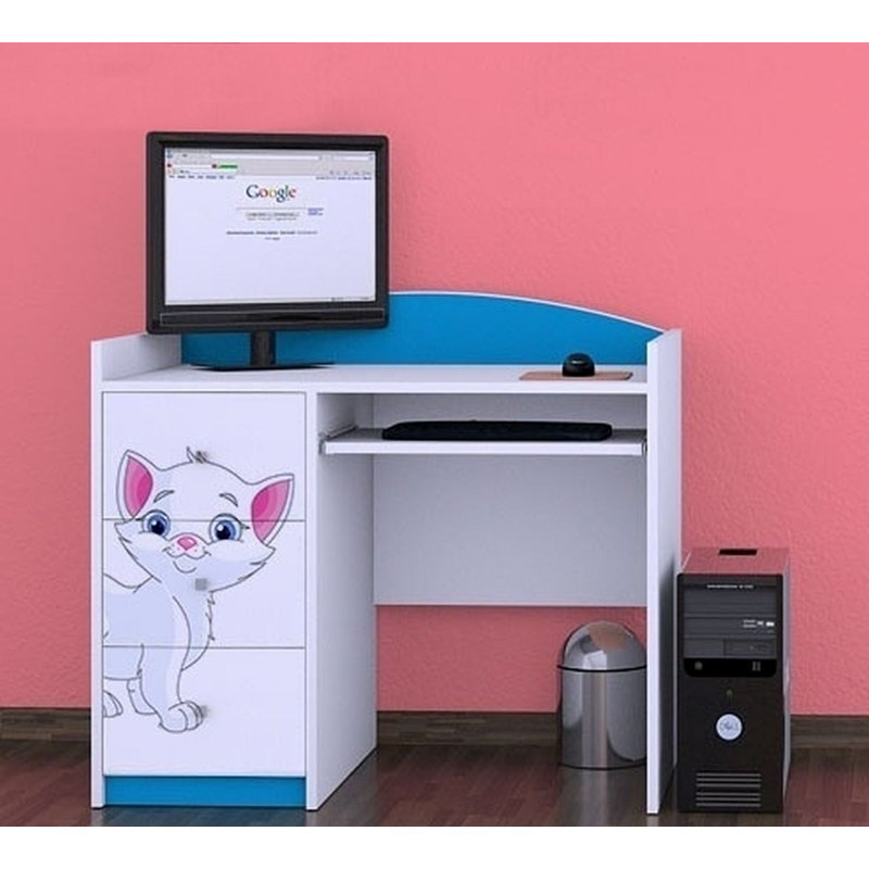 Benno 100cm Computer Desk, Blue