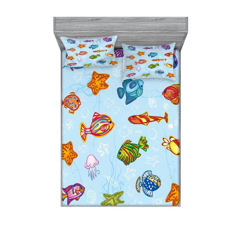 Microfiber Sheet Set, Full/Double Sheet Set with Fitted Sheet