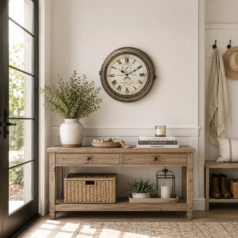 Horloge en fer 14 po