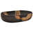 vidaXL Countertop Basin Black Oval 23.2x15.7x5.5" Ceramic