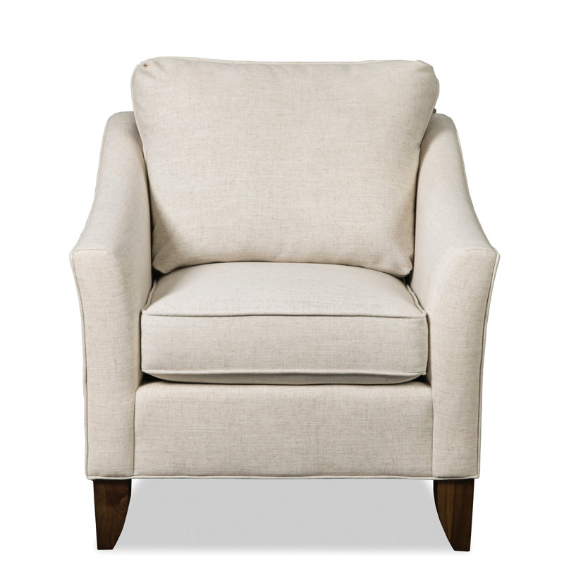 33" Wide Polyester Armchair, Nomad Snow Crypton®