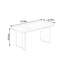 Bureau rectangulaire en bois de noyer durable-2039250322