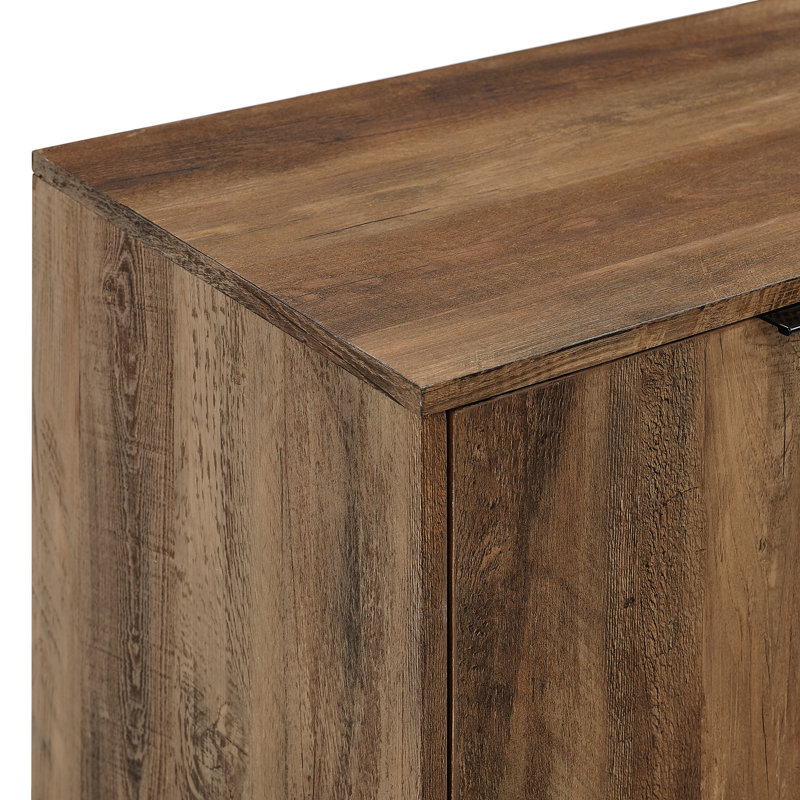 Orion 34'' Bar Cabinet, Rustic Oak