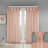Floral Embellished Cuff Tab Top Solid Curtain Panel(Only 1 Pc Panel)-186406834