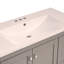 Armoire de meuble-lavabo autoportante de 36 po de style Shaker avec lavabo, 4 tiroirs à fermeture douce et 2 portes à fermeture douce-111123771