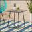 ALDER 18-Inch Weather-Resistant Side Table For Outdoor Use, Modern Design With X-Shaped Legs And Complementing Finish-1820882401