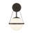 Ayyan 1-Light Wall Sconce in Black-70337220