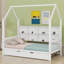 Lit en bois avec couchette et tablette-106760107