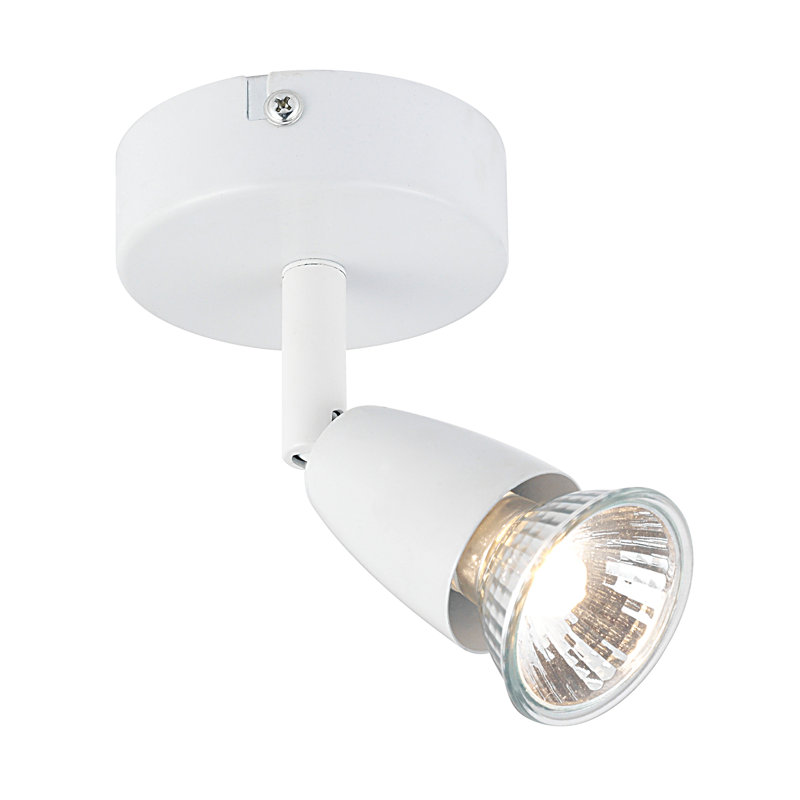 Eichler Semi Flush Mount, Gloss White Paint