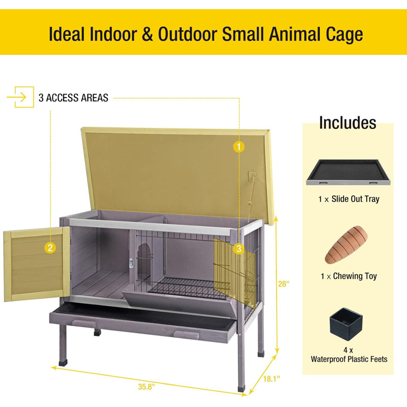 Cage à lapin résistante aux intempéries Martell