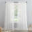 Maxon Crushed Sheer Voile Rod Pocket Curtain Panel-924137631-924137629