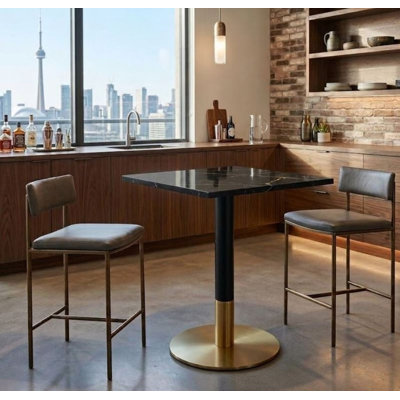 Ybur Faux Marble Bar Table