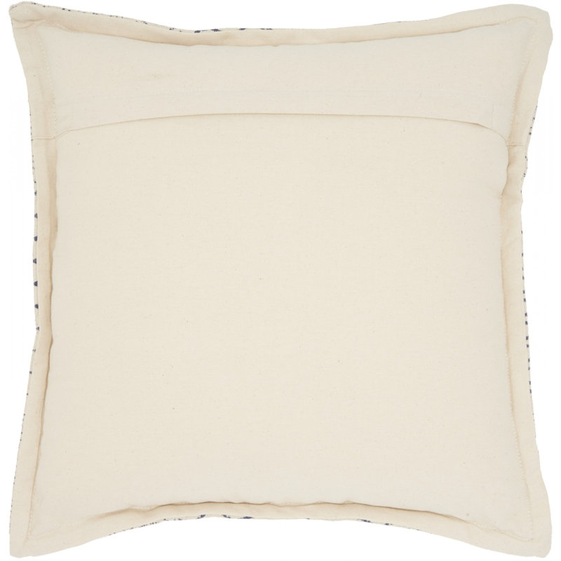 Coussin décoratif indigo et ivoire