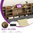 Upholstered Platform Bed with Storage Headboard and LED Lights-488416892-488416889