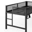 Lit mezzanine de jeu double XL avec bureau, lumières DEL et ports USB