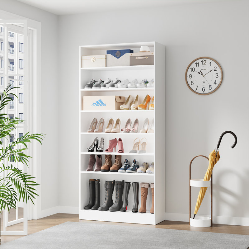 Almaguer '40 Pair Shoe Storage Cabinet, White