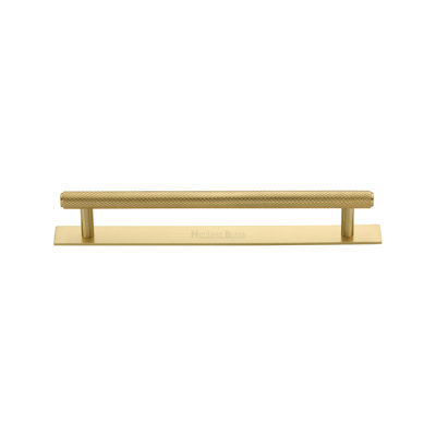 Heritage Brass Heritage Cabinet Pull Knurled Design with Plate