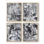 «Mix I», ensemble de 4 reproductions encadrées-1685854000-1685854003