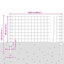 80cm H x 2500cm W Metal Border Fencing
