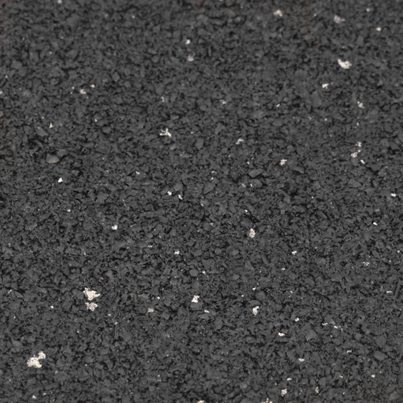 Black Heavy-Duty Recycled Rubber Mat 3/4" Thick