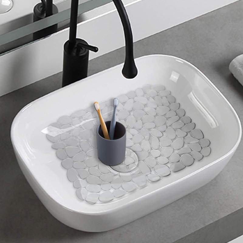 Tapis d'évier Pebble, Blanc