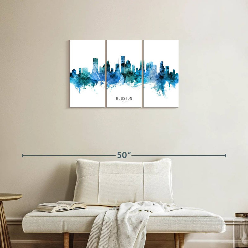 Nicci Houston Texas Skyline VII, H 20 po x l 33 po