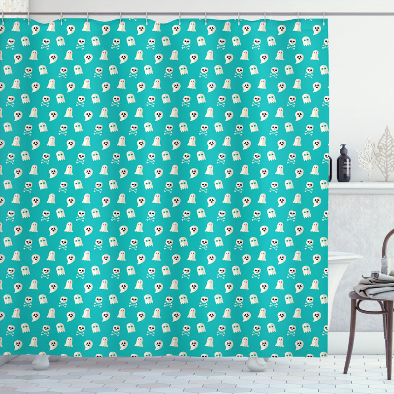 Shower Curtain with Hooks Included, 70" H x 69" W