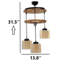 Luminaire suspendu en bois