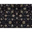 Tapis noir et ivoire de haute qualité noué à la main