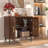 31.4"Carved Buffet Sideboard Cabinet, Brown-34826908