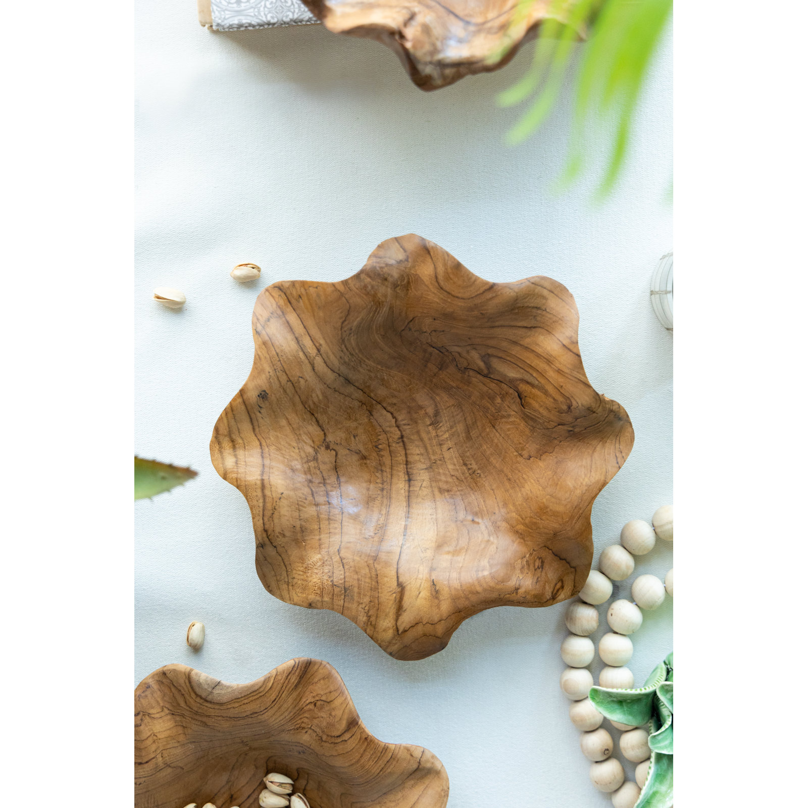 Delsie - Organic Teak Bowl