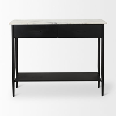 Ladson 44'' Marble Top Console Table
