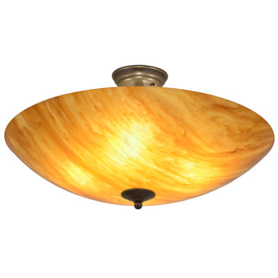 Plafonnier semi-encastré 24 po 4 lumières Piestewa
