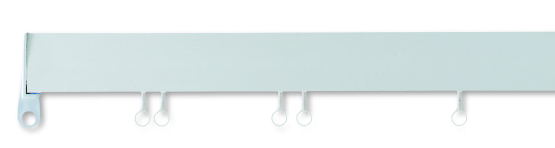 Uncorded White UPVC Curtain Track