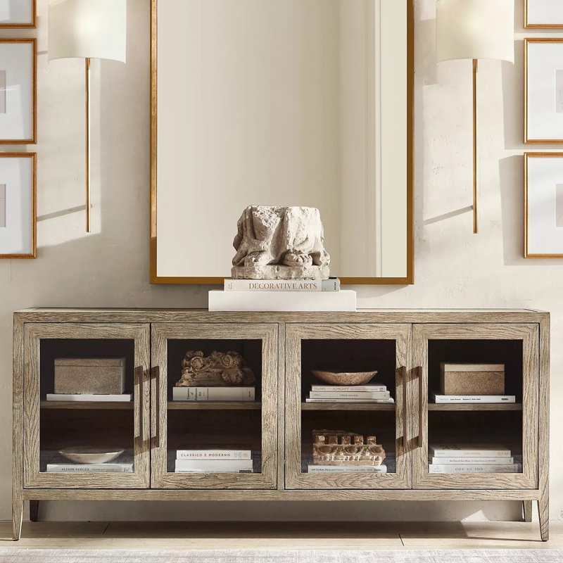 Vitrine simple de style français, Gris